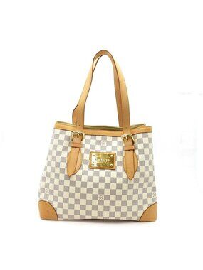 Louis Vuitton Hampstead MM Damier Azur Handbag